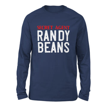 Secret Agent Randy Beans Men/Unisex Drop Shoulder Sweatshirt in Navy color